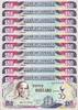 Jamaica Jamaica LOT 10 PCS Consecutive 50 Dollars Commemorative 2012 Pick-89 Crisp UNC -