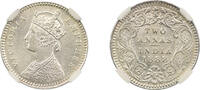 India British India 1888 (C) Victoria 2 Anna NO MINTMARK NGC Graded MS-63 -
