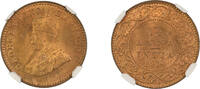 India British India 1914 (C) 1 1/12 Anna NGC Graded MS-65 RD -