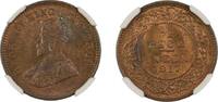 India British India 1917 (C) 1/2 Pice NGC Graded MS-64 BN -