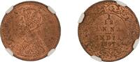 India British India 1/12 Anna 1897 (C) NGC Graded MS-62 RB -
