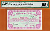 UK (Great Britain) 10 Shillings Guernsey Pick-42c GEM UNC PMG 65 EPQ -