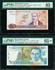 50 Cruzados Brazil 5 C.N. & 1986-1989 Pick-210a & 217b GEM UNC 65 & 65 EPQ/STAR -