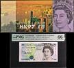 U.K England 1997 Hong Kong COMMEMORATIVE 5 Pounds HK 97 W/Folder GEM UNC PMG 66 EPQ -