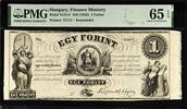 Hungary Hungary One Forint ND (1852) Pick-S141r1 GEM UNC PMG 65 EPQ -