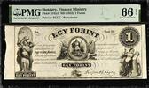 Hungary Hungary One Forint ND (1852) Pick-S141r1 GEM UNC PMG 66 EPQ -
