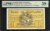Scotland Scotland One Pound 4/10/1945 Pick-96b About UNC PMG 58 EPQ -