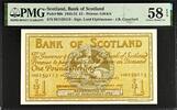 Scotland Scotland One Pound 5/1/1948 Pick-96b About UNC PMG 58 EPQ -