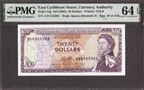 East Caribbean States East Caribbean States 20 Dollars ND (1965) Pick-15g CH UNC PMG 64 EPQ -