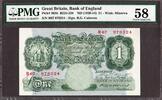 Great Britain England One Pound 1929-34 B.G. Catterns Series R67 Pick-363b About UNC PMG 58 -