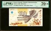 Faeroe Islands Faeroe Islands 100 Kronur 2002 Pick-25 SUPERB GEM UNC PMG 70 EPQ/STAR -