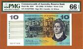 Australia Australia $10 Coombs/Wilson ND (1966) Pick-40a GEM UNC PMG 66 EPQ -