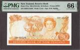 New Zealand New Zealand 50 Dollars (1981-85) Hardie Prefix- XBH Pick-174a GEM UNC PMG 66 EPQ -