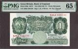 Great Britain Great Britain One Pound ND (1955-60) Prefix- X66J Pick-369c GEM UNC PMG 65 EPQ -