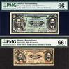 Mexico 50 Centavos Mexico Revolutionary 25 & 1915 P-S1041 - S1042 GEM UNC PMG 66 EPQ -