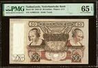 Netherlands 50 Gulden 17-01-1941 Prefix- A0 Pick-58 GEM UNC PMG 65 EPQ -