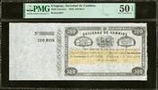 Uruguay, Sociedad de Cambios 320 Reis Remainder 1856 Pick-Unlisted PMG 50 EPQ -