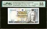 Scotland 5 Pounds 2005 SOLID Number B/88 - 222222 Pick-352d About UNC PMG 55 -