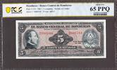 Honduras 5 Lempiras 1961 Pick-51b GEM UNC PCGS 65 PPQ -
