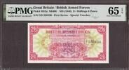 Great Britain British Armed Forces 2 Shillings 6P 1946 P-M12a GEM UNC PMG 65 EPQ -
