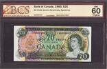 Canada Canada 20 Dollars SPECIMEN 1969 BC-50aS EA-0000000 #184 UNC BCS 60 ORIGINAL -