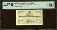 Turkey Turkey Ottoman Empire 1 Piastre ND (1916-17) Pick-85 GEM UNC PMG 65 EPQ -