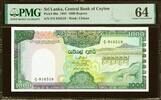 Ceylon Sri Lanka, Central Bank of Ceylon 1000 Rupees 1981 Pick-90a Choice UNC PMG 64 -