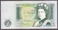 Great Britain Great Britain 1 Pound ND (1981-84) QEII Semi SOLID 666633 Pick-377b Choice UNC -