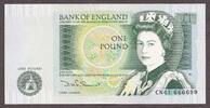 Great Britain Great Britain 1 Pound ND (1981-84) QEII Semi SOLID 666699 Pick-377b Choice UNC -