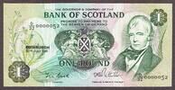 Scotland Scotland One Pound 30.7.1981 LOW Serial 0000052 Pick-111e Crisp UNC -