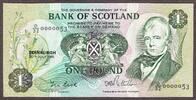 Scotland Scotland One Pound 30.7.1981 LOW Serial 0000053 Pick-111e Crisp UNC -