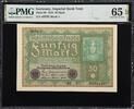 Germany Imperial Bank Note 50 Mark 1919 Pick-66 GEM UNC PMG 65 EPQ -