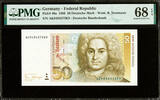 Germany 50 Mark Germany Federal Republic Pick-40a SUPERB GEM UNC PMG 68 EPQ -