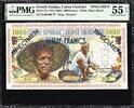 French Guiana French Guiana 1000 Francs ND (1960) SPECIMEN Pick-27s About UNC PMG 55 EPQ -