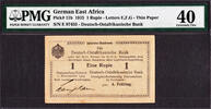 Rupie German East Africa One Pick-11b Extremely Fine PMG 40 FINEST KNOWN ! -