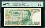 Belgium 5000 Francs Belgium Pick-137 Very Fine PMG 30 -