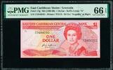   East Caribbean States / Grenada $1 ND  Pick-17g GEM UNC PMG 66 EPQ