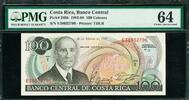 Costa Rica 100 Colones Costa Rica Pick-248b Choice UNC PMG 64 -