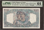 France 1000 Francs France Pick-130a CH UNC PMG 64 -