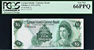 5 Dollars Cayman Islands QEII L.1971 Pick-2a GEM UNC PCGS 66 PPQ -