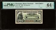 Nicaragua Nicaragua 10 Centavos SPECIMEN 1938 Pick-79s CH UNC PMG 64 EPQ -