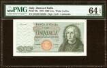 Italy Italy 5000 Lire 1970 Carli / Lombardo Pick-98c CH UNC PMG 64 EPQ -
