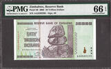 Zimbabwe Zimbabwe 50 Trillion Pick-90 GEM UNC PMG 66 EPQ -