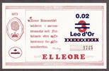 Denmark 3 Mark Elleore, Denmark Local Currency 0.02 Leo d' Or ND Ovpt on UNC -
