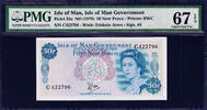 UK (Great Britain) 50 NEW Pence Isle of Man QEII   ND  Pick-33a Superb GEM UNC PMG 67 EPQ