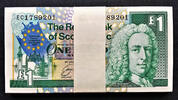 Pound Scotland One Bundle 100 CONSECUTIVE COMMEMORATIVE Pick-356 GEM UNC -