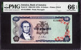 10 Dollars 1970 Jamaica  1960 ND Pick-57 GEM UNC PMG 66 EPQ