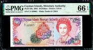10 Dollars Cayman Islands Pick-28a GEM UNC PMG 66 EPQ -