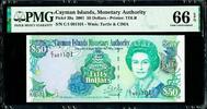 2001 $ Cayman Islands $50 Binary Serial # C/1 001101 Pick-29a GEM UNC PMG 66 EPQ -