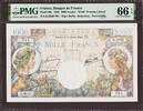 France 1000 Francs France 6th July 1944 Pick-96c GEM UNC PMG 66 EPQ -